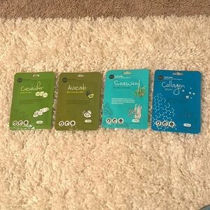 set of four face masks!